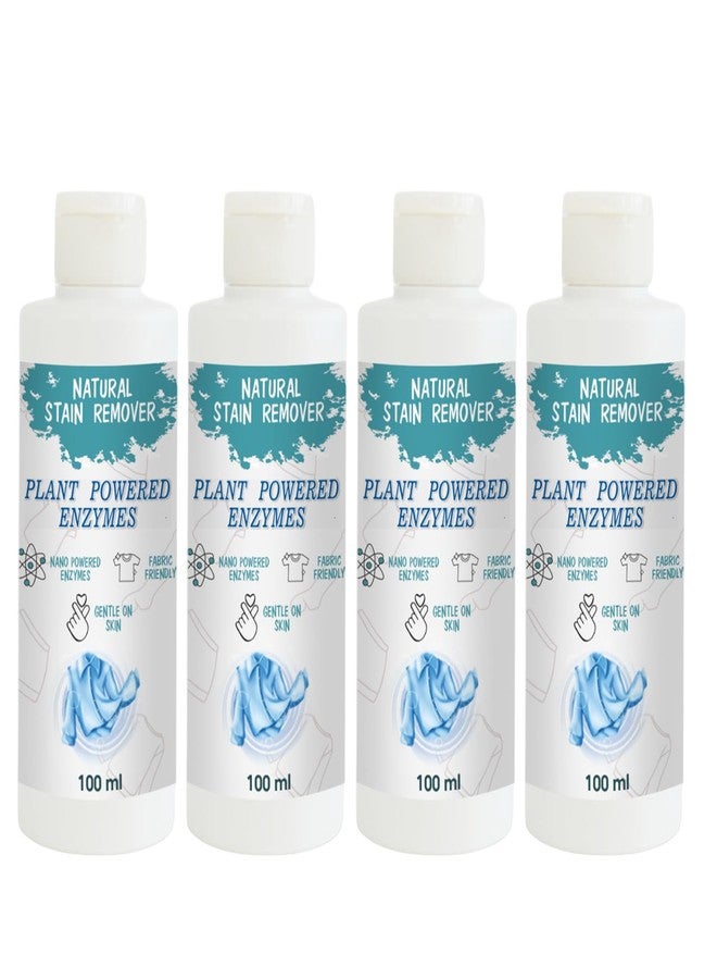 مزيل بقع الأقمشة من توفوس | محلول تنظيف للملابس والأقمشة والمفروشات والمناشف والستائر وأغطية الأسرة والملابس اليومية القابلة للغسل | عبوة من 4 قطع | 100 مل لكل قطعة - Image 1